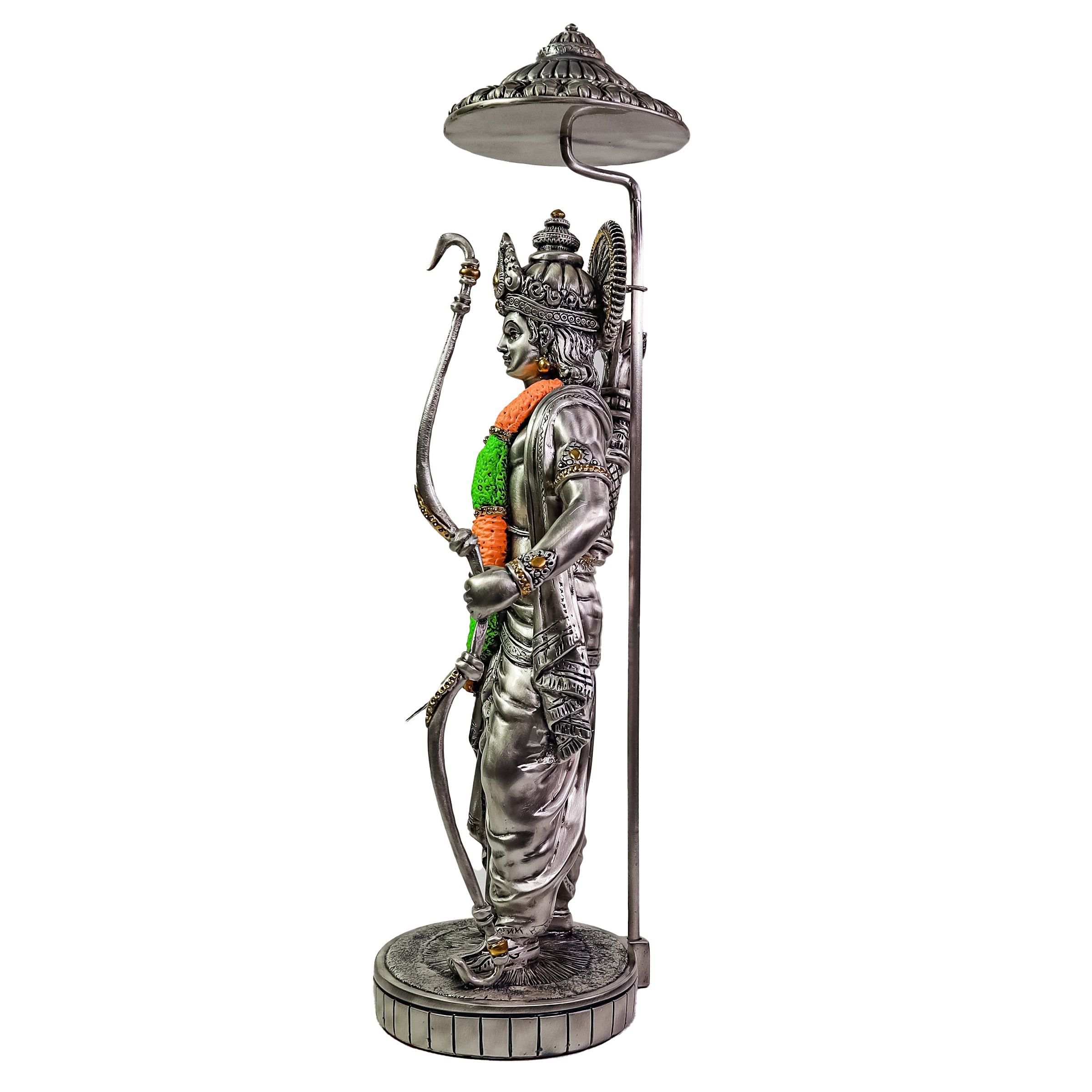 Ayodhya’s Ram Idol in Sterling Silver – Handcrafted Divine Masterpiece for Puja & Collectors | 43 cm