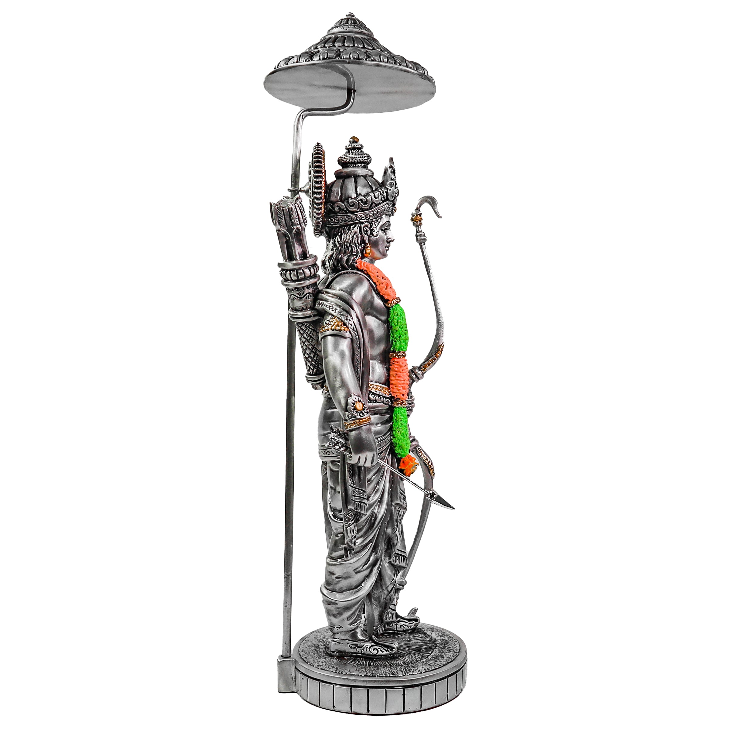 Ayodhya’s Ram Idol in Sterling Silver – Handcrafted Divine Masterpiece for Puja & Collectors | 43 cm