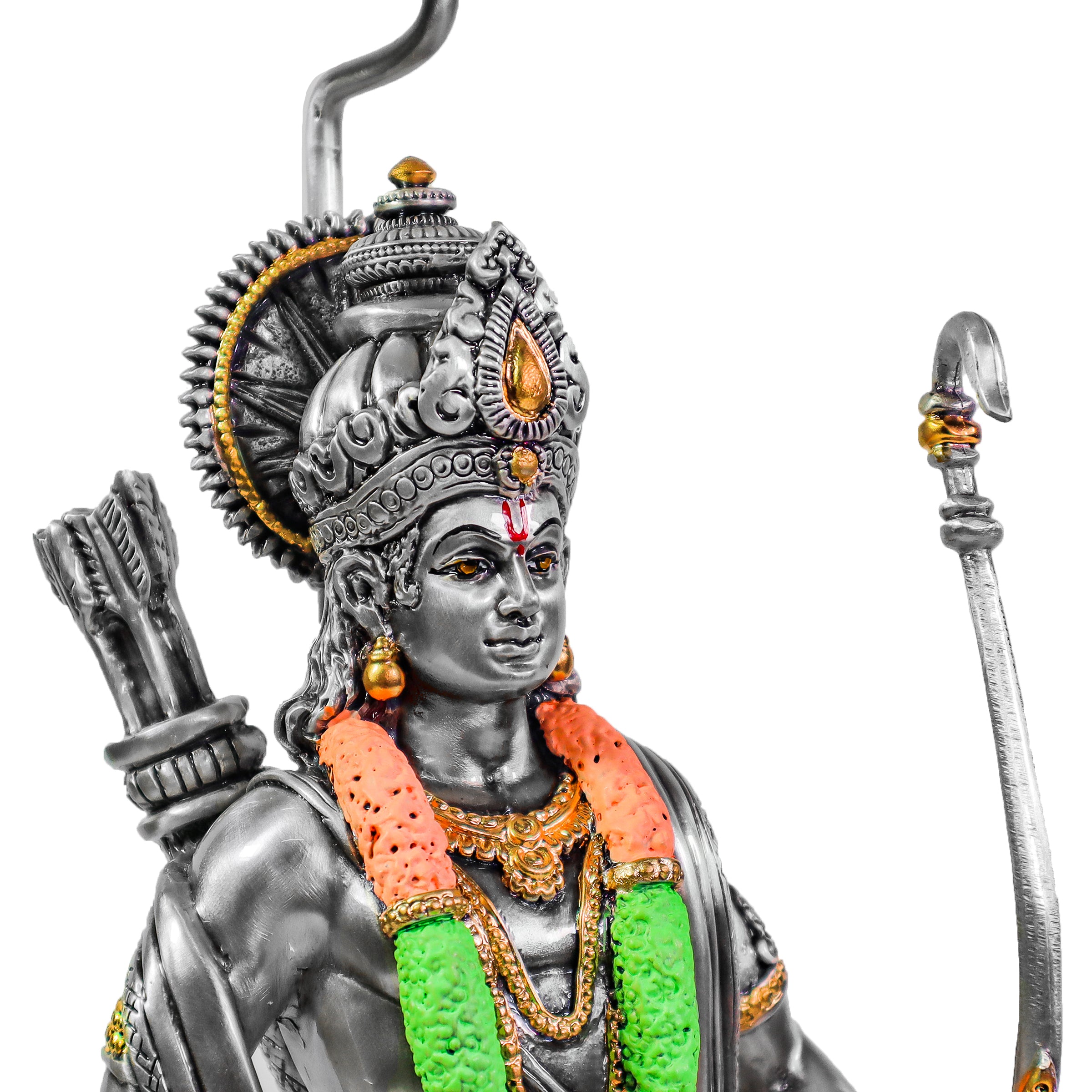Ayodhya’s Ram Idol in Sterling Silver – Handcrafted Divine Masterpiece for Puja & Collectors | 43 cm
