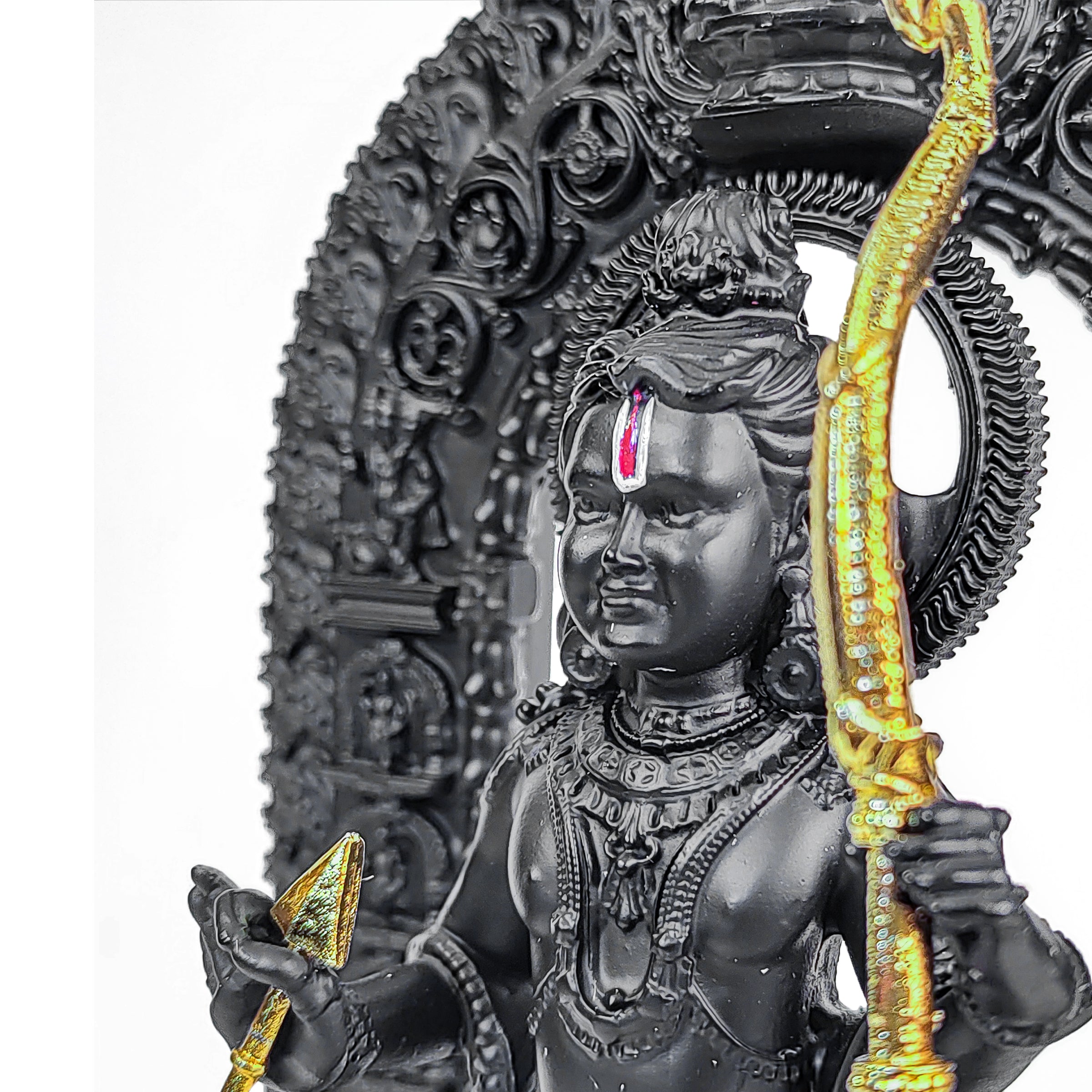 Ramlala in Black Idol in Sterling Silver – Handcrafted Divine Masterpiece for Puja & Collectors | 16 cm