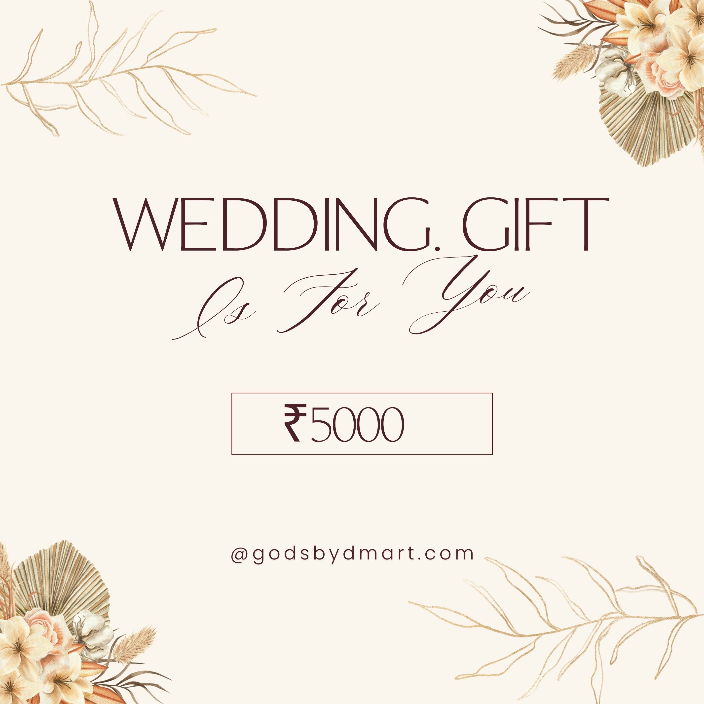 Wedding Special Luxury Hamper Gift Card