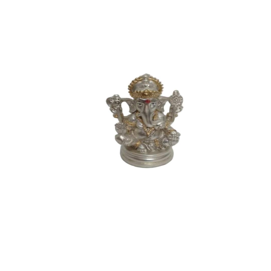 Lord Ganesha Idol – Elegant Home & Temple Décor Showpiece. ( H 6.5 CMS)