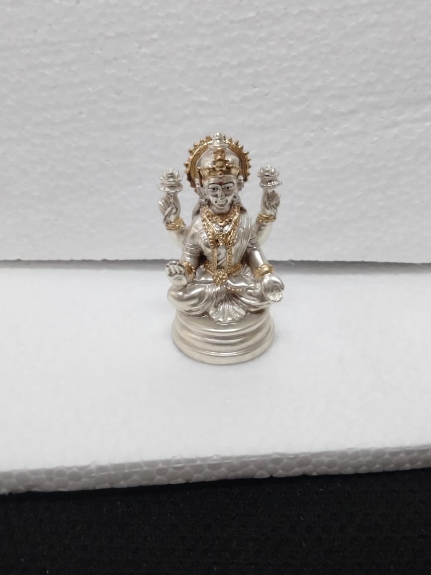 Goddess Lakshmi Idol – Divine Home & Temple Décor Showpiece. ( 6.5 CMS)