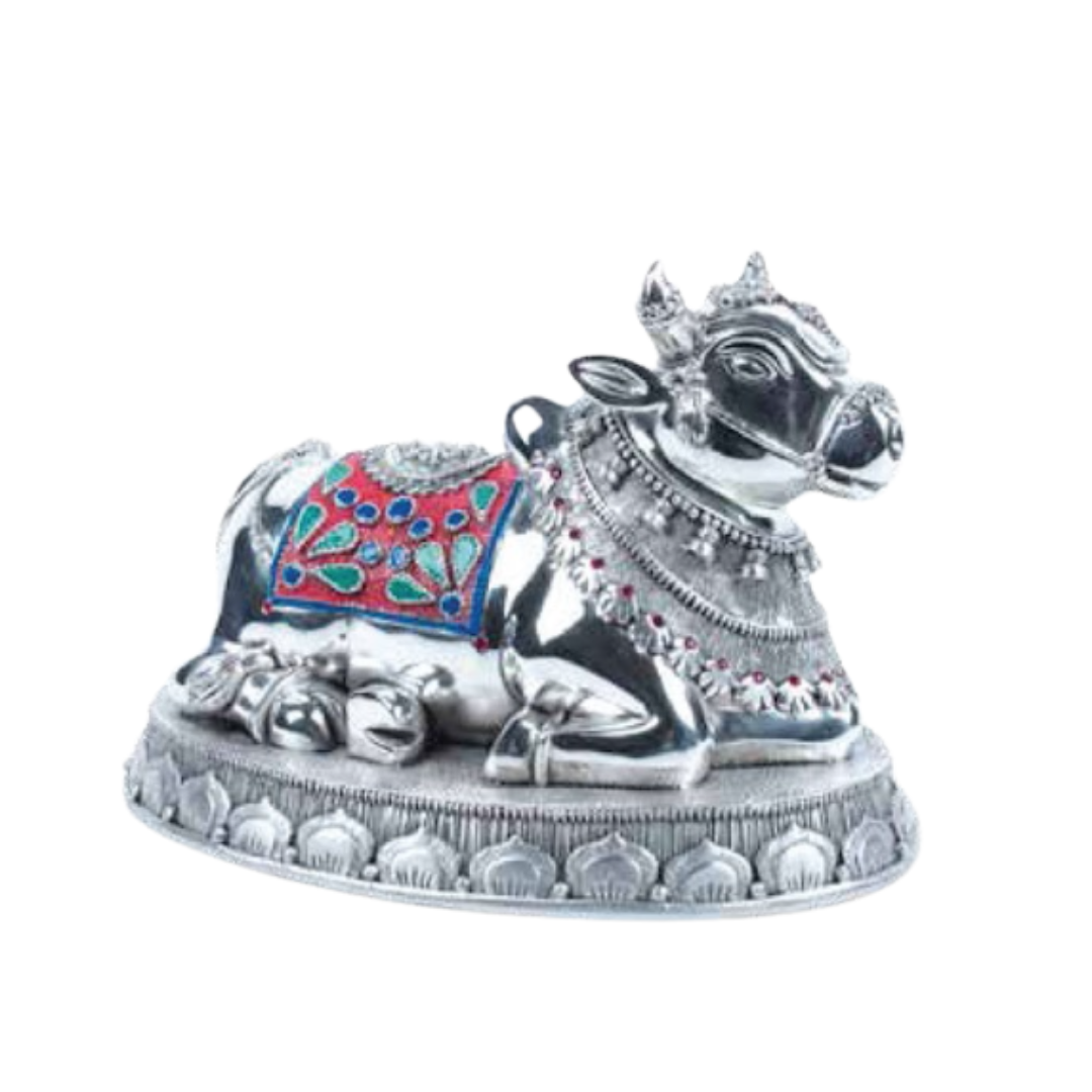Nandi Bull Idol (H 21.5 CM) – Sacred Symbol of Strength & Devotion