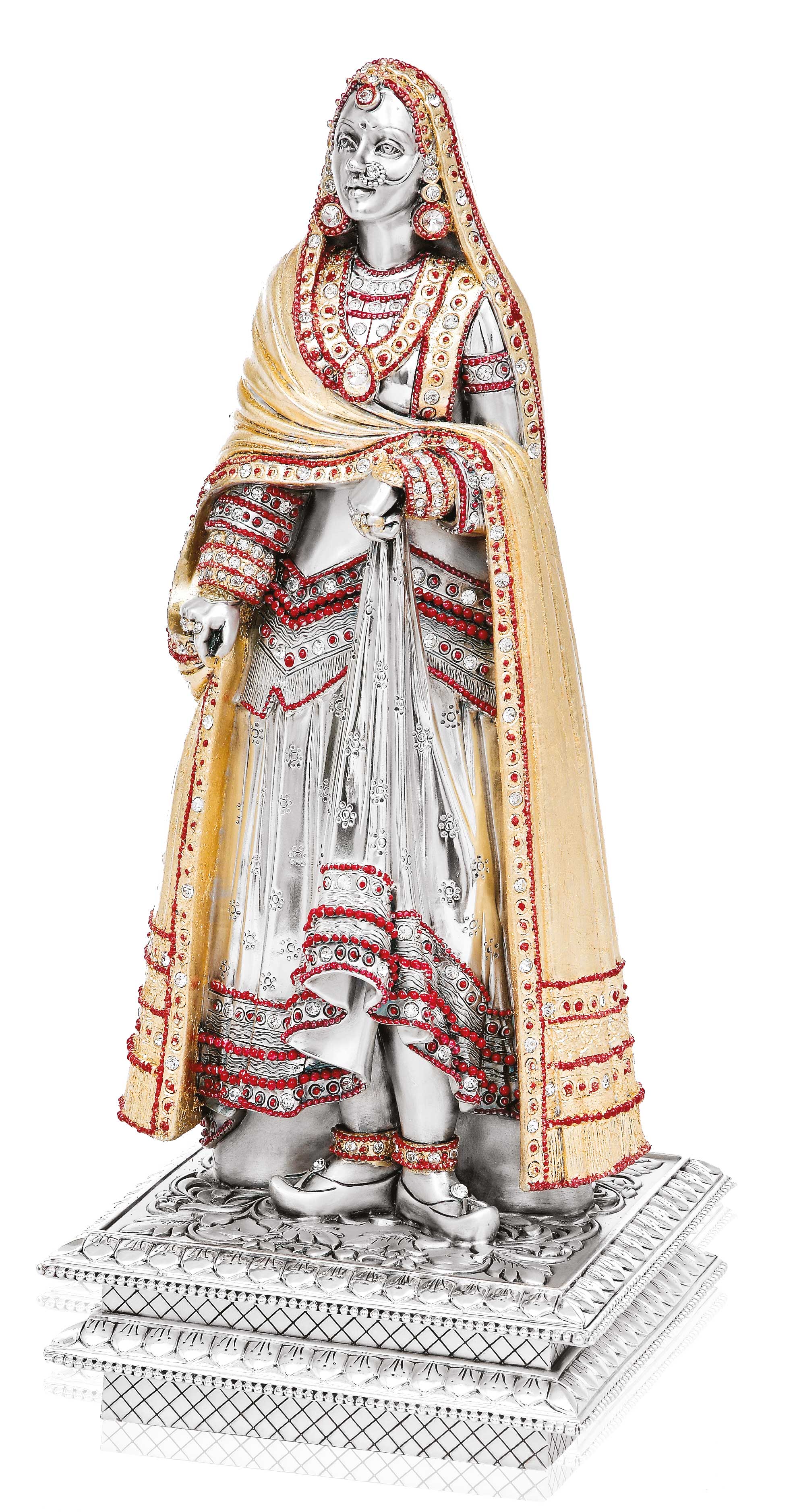 Queen Statue – Elegant Royal Figurine for Home & Office Decoration (H 37 cm)