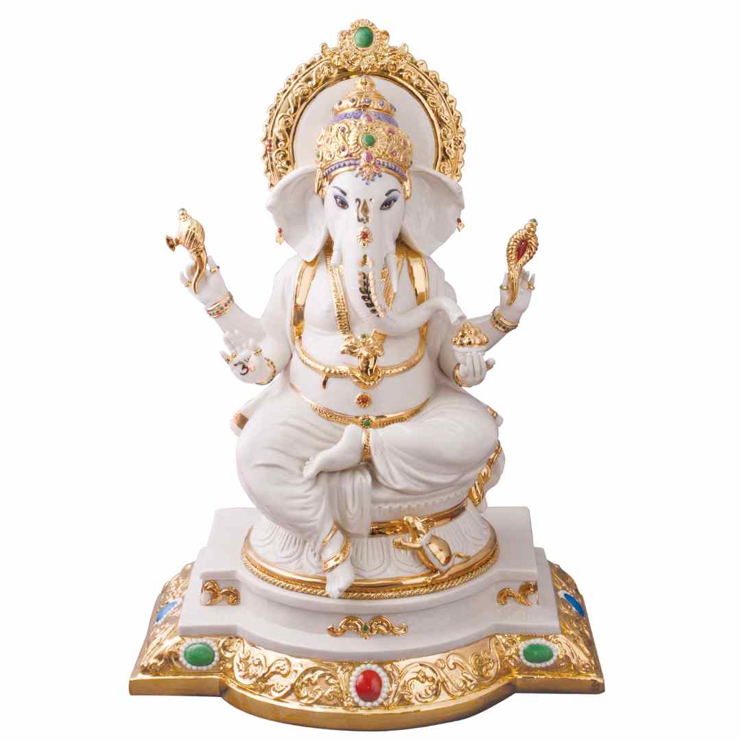 Devyansh White Idol – Elegant White Statue for Spiritual and Home Decoration (40 cm)
