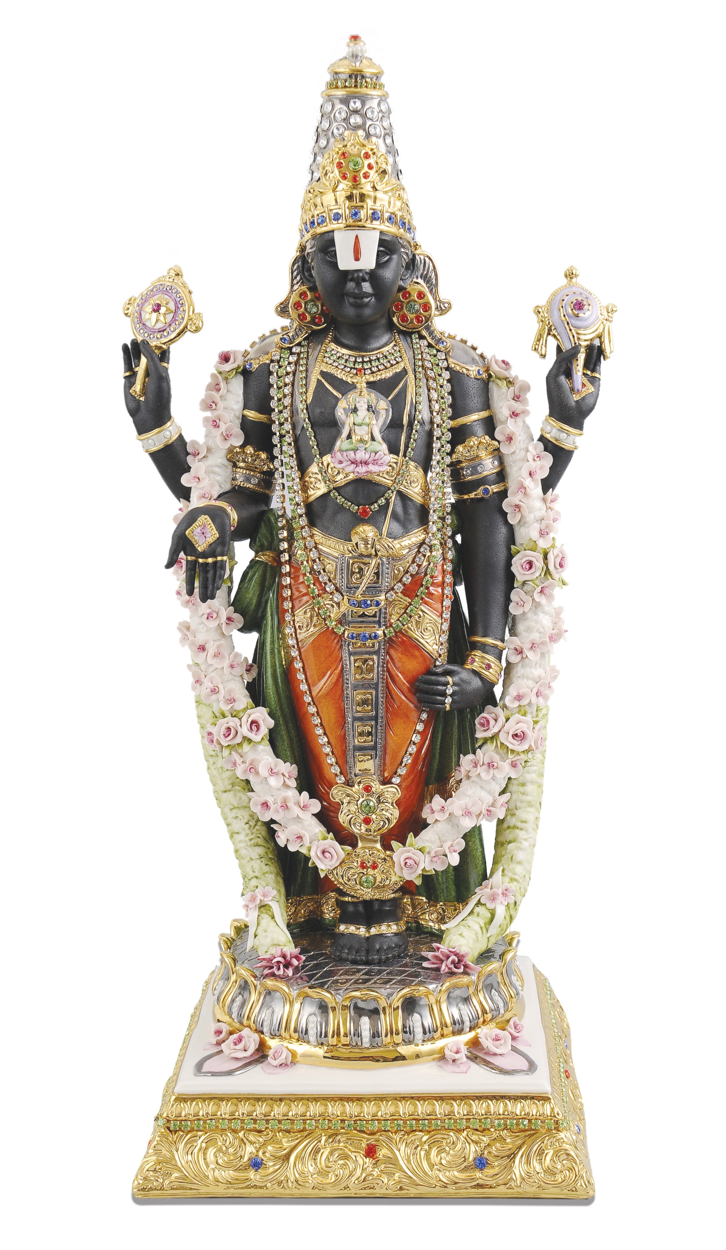 "SRINIVASA "Idol in Porcelain — Handcrafted Divine Masterpiece for Puja & Collectors ( H 54 CM )