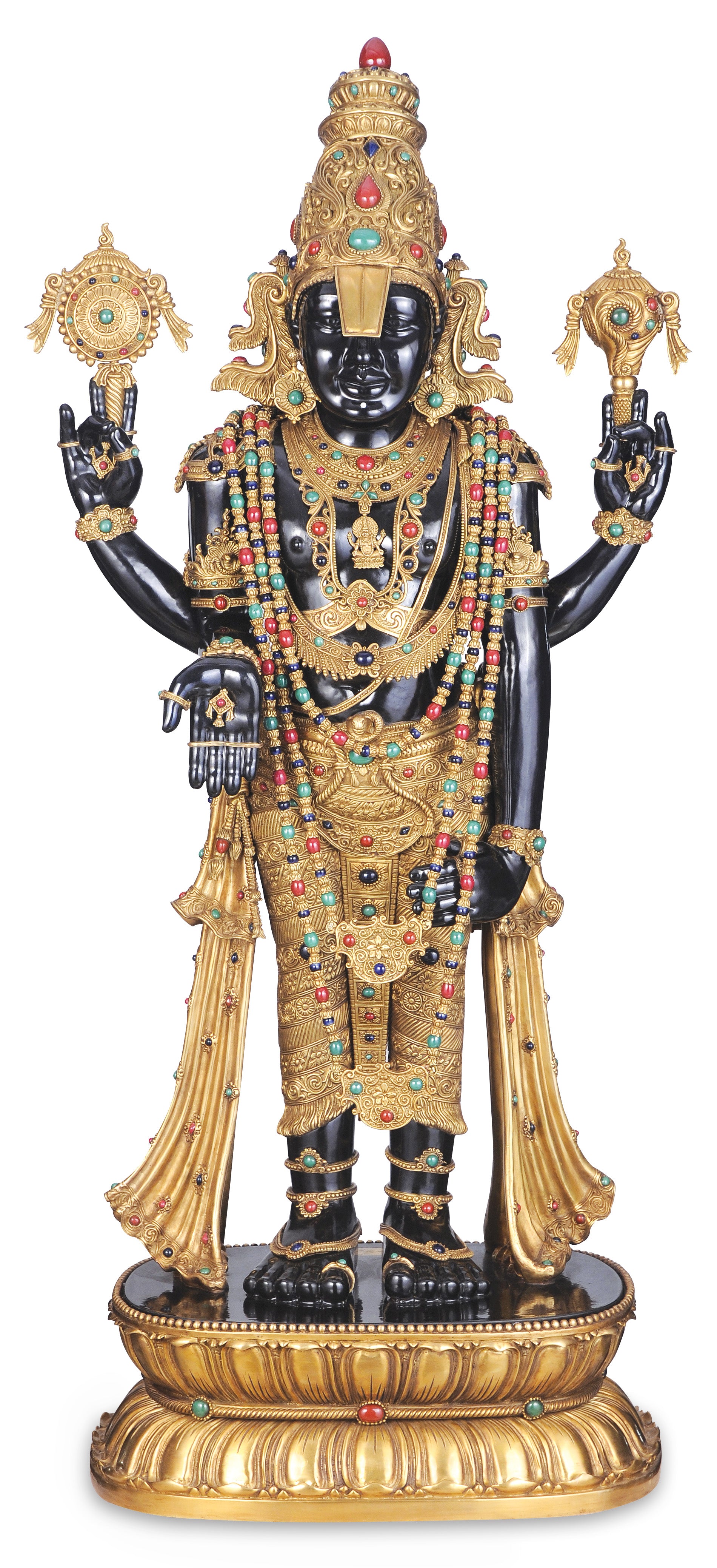 BAIKUNTH BALAJI (B) Handcrafted In Bronze & Porcelain