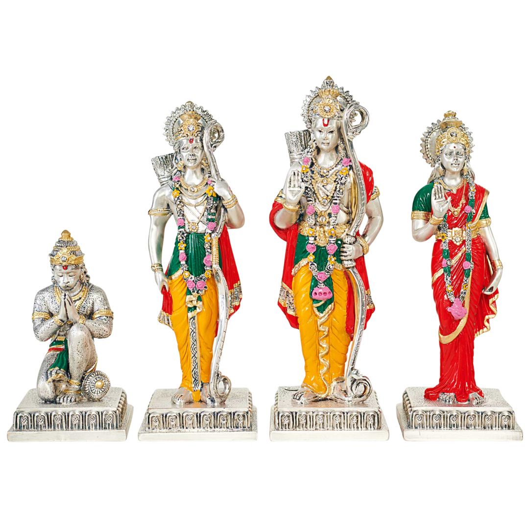 "RAM DARBAR (SMALL) Idol in Sterling Silver — Handcrafted Divine Masterpiece for Puja & Collectors"