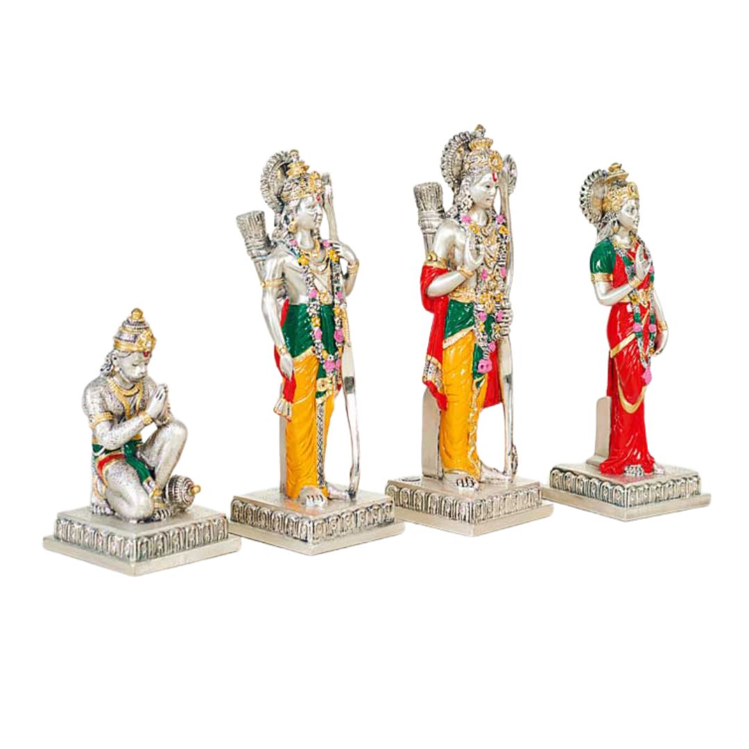 "RAM DARBAR (SMALL) Idol in Sterling Silver — Handcrafted Divine Masterpiece for Puja & Collectors"