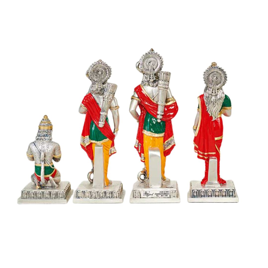 "RAM DARBAR (SMALL) Idol in Sterling Silver — Handcrafted Divine Masterpiece for Puja & Collectors"
