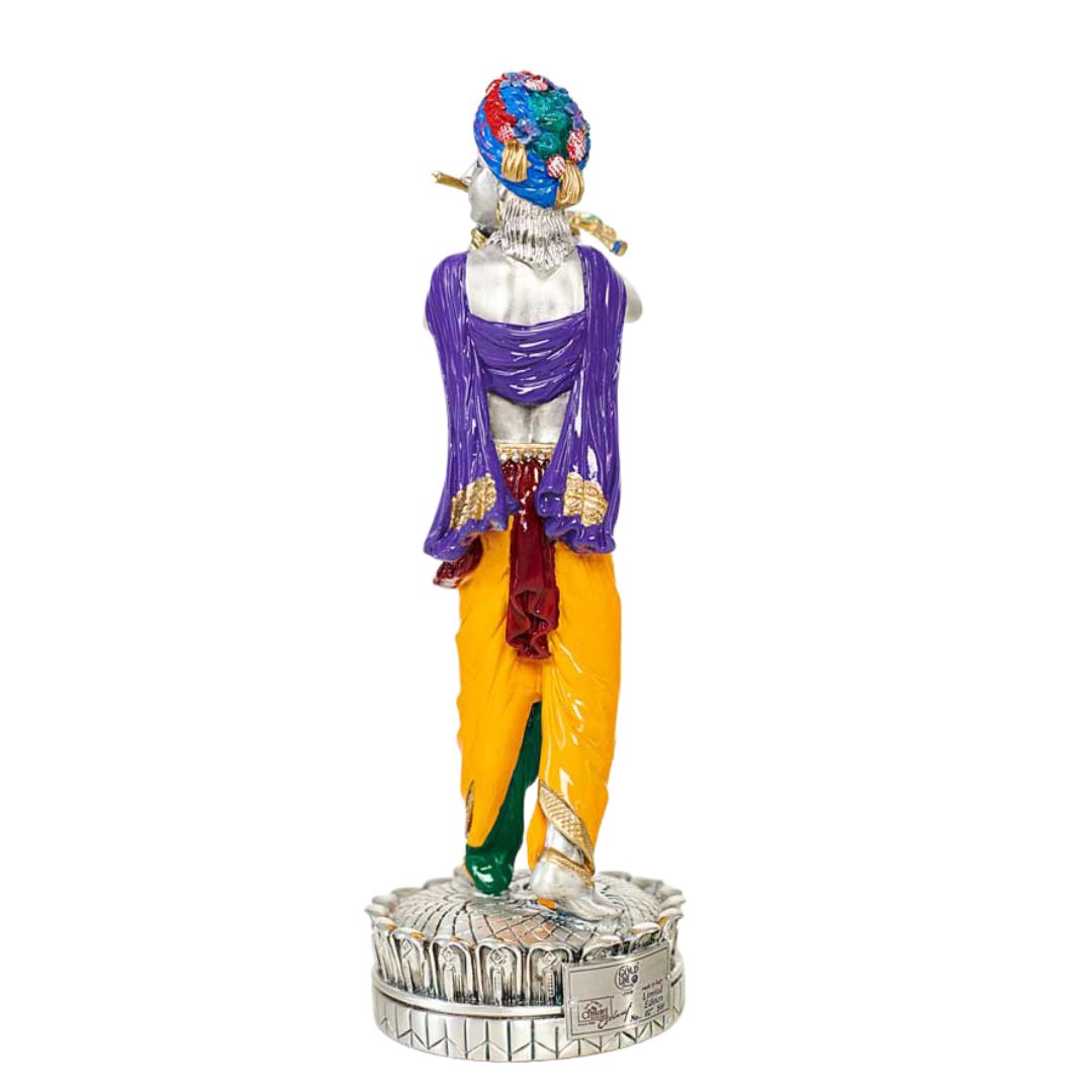 GOVINDHA  Idol in Sterling Silver — Handcrafted Divine Masterpiece for Puja & Collectors. ( H 30 CM)