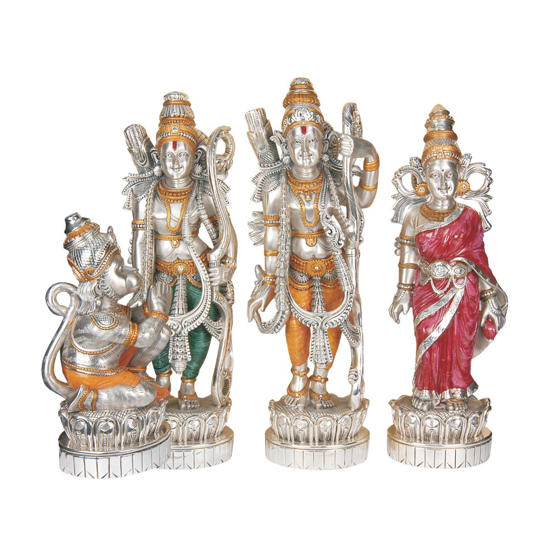 RAM DARBAR  "Idol in Sterling Silver — Handcrafted Divine Masterpiece for Puja & Collectors"
