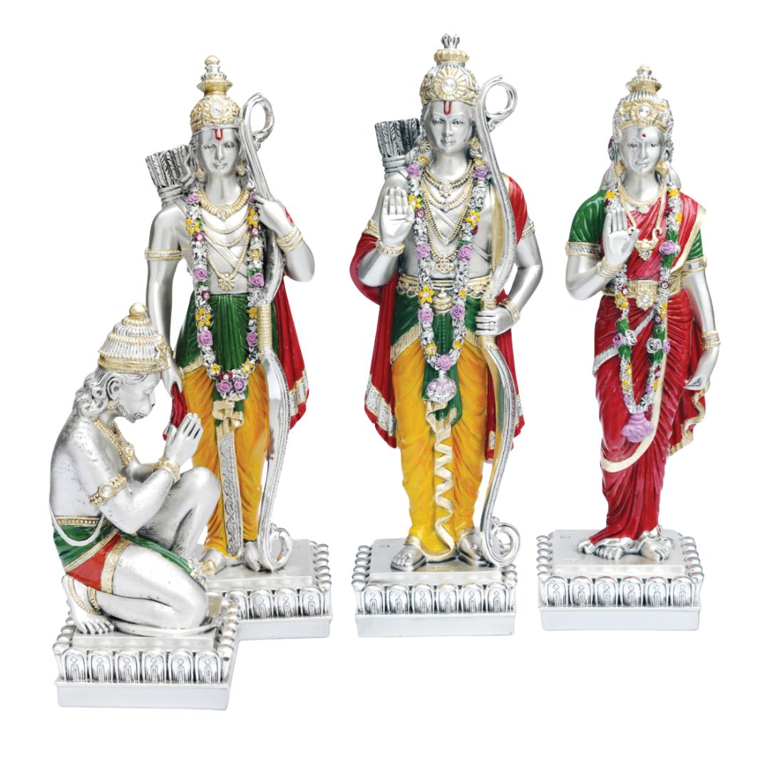 RAM DARBAR (SMALL) Idol in Sterling Silver — Handcrafted Divine Masterpiece for Puja & Collectors"
