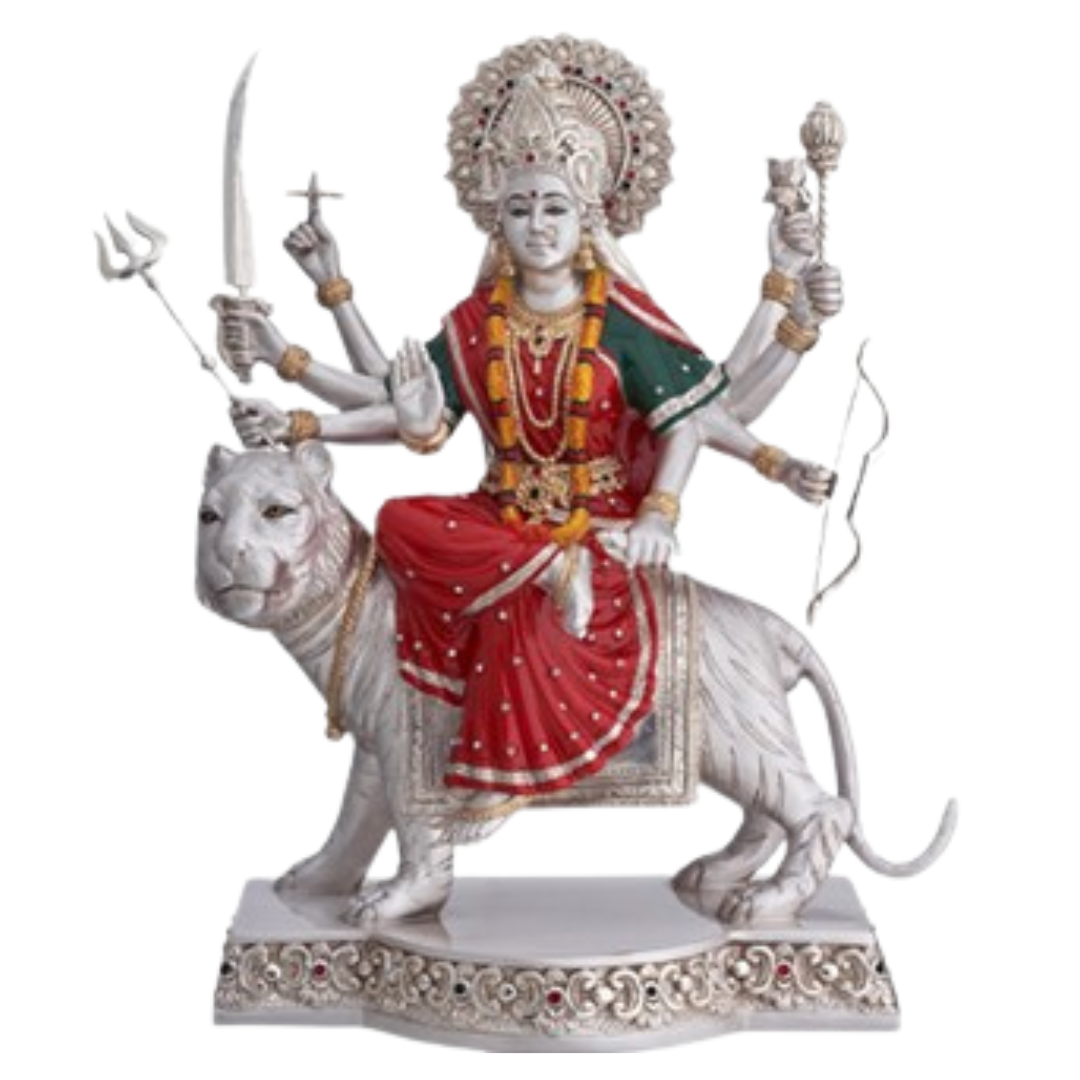 Durga Vaishnavi Idol with Base – Divine Goddess Statue for Strength & Protection (38 cm)