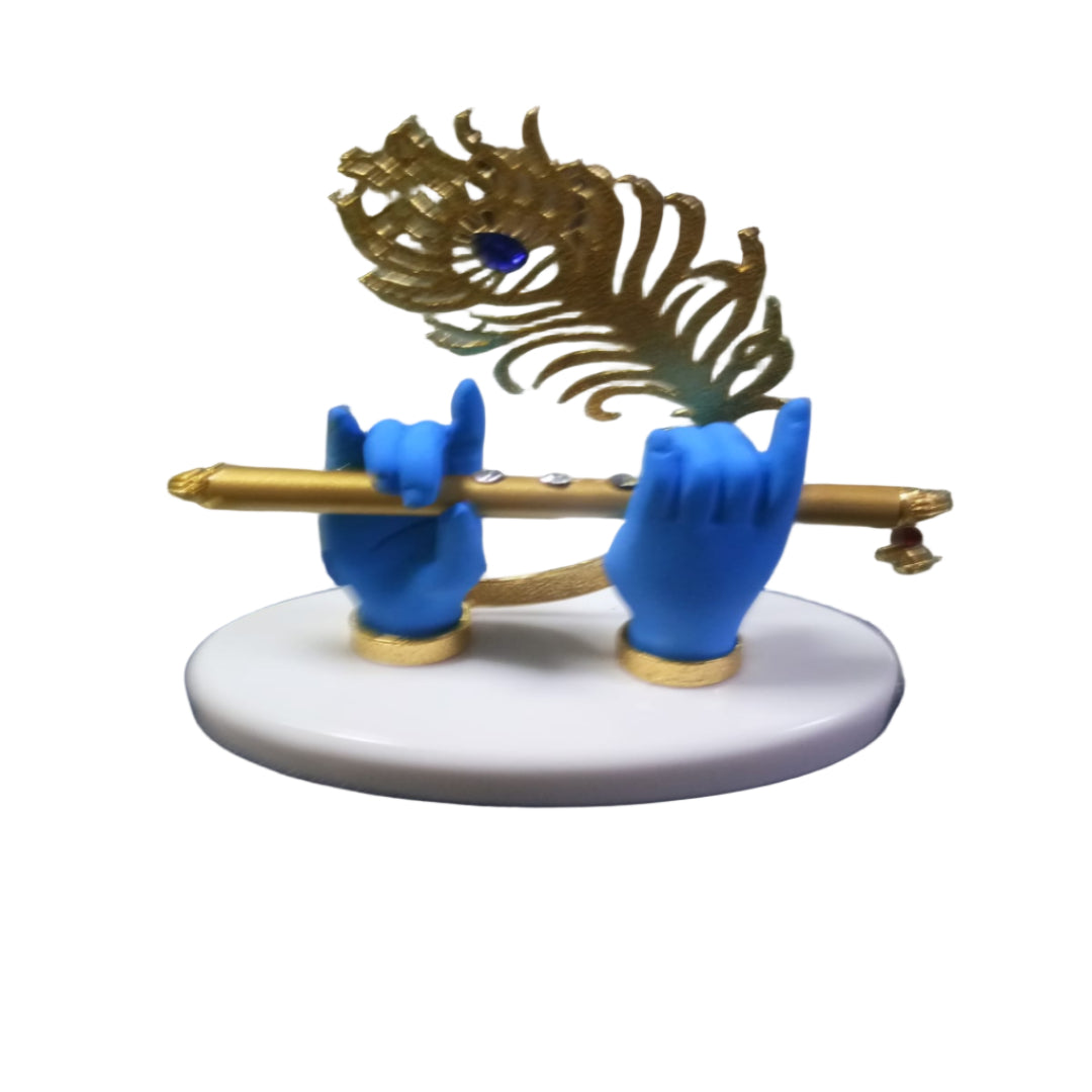 Krishnaji Divine Hands Idol (Blue) – Spiritual Home & Temple Décor. ( 4.00 X4.50 INCH )