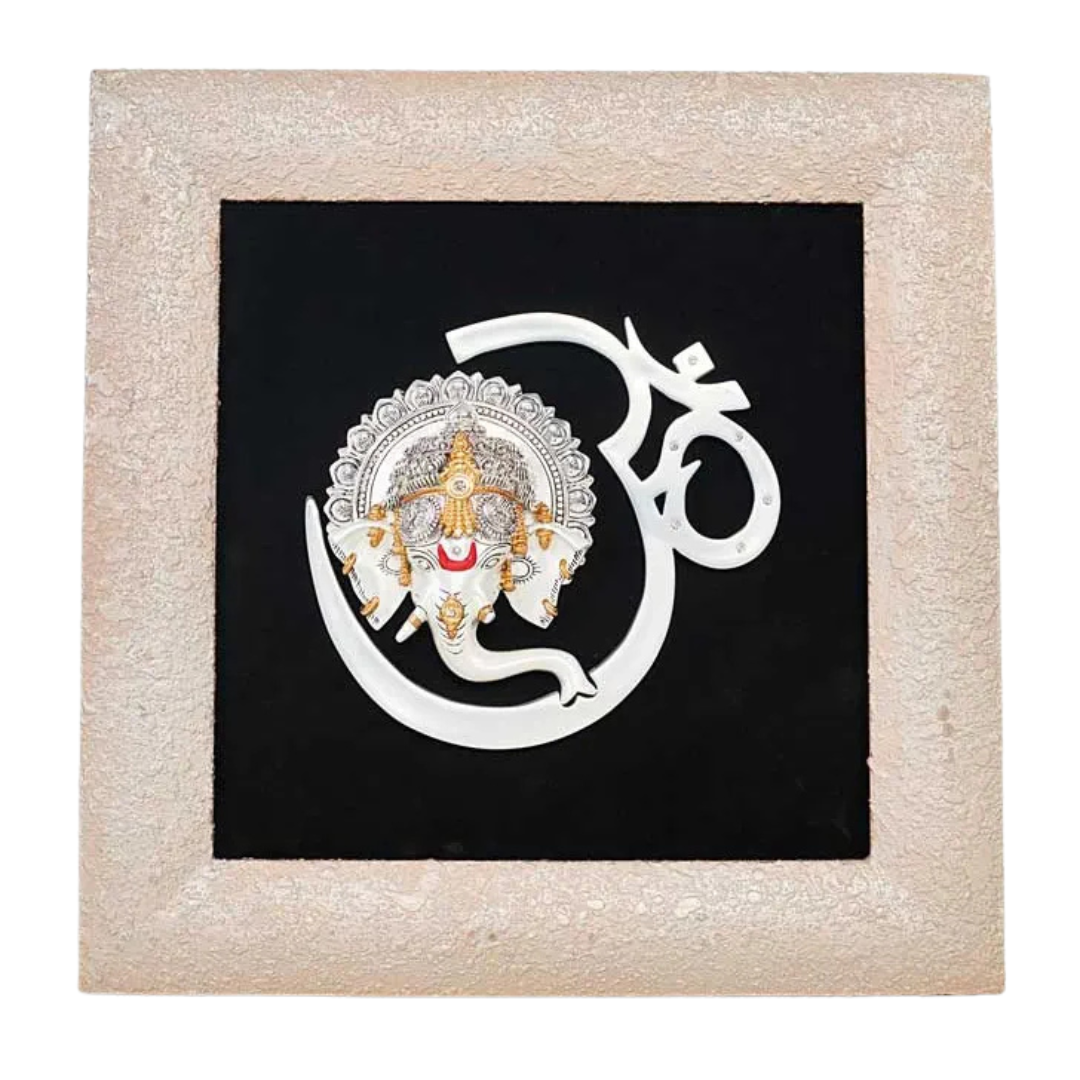 Lord Ganesha Om Mask – Spiritual Wall Hanging & Home Décor