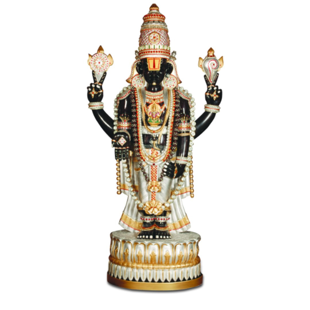 WOODEN BALAJI Idol — Handcrafted Divine Masterpiece for Puja & Collectors H- 171 CM
