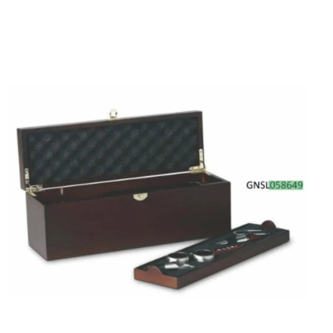 Elegant Wooden Wine Accessory Set – Perfect Corporate & Personal Gift