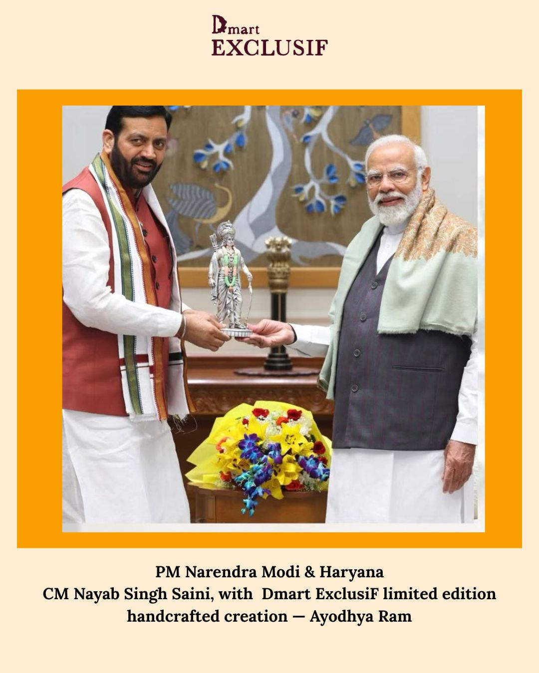 Ayodhya's Ram Idol in Sterling Silver — Handcrafted Divine Masterpiece for Puja & Collectors (43 cm)